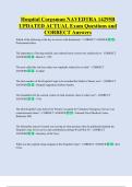 Hospital Corpsman NAVEDTRA 14295B  UPDATED ACTUAL Exam Questions and  CORRECT Answers 