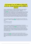 ATI  Bundled Exam Questions WITH  CORRECT Answers