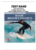 Basic Biomechanics &ndash; 9th Edition &vert; Complete Test Bank with Answers ISBN-13 978-1260836981