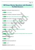 NFI Exam Review Questions with Detailed  Verified Answers
