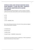 NITROUS OXIDE AND OXYGEN SEDATION MOCK EXAM &lpar;MORRIS S&period; CLARK AND ANN L&period; BRUNICK - 5TH EDITION&rpar; QUESTIONS WITH SOLVED SOLUTIONS&excl;&excl;