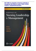 TEST BANK For Essentials of Nursing&period; Leadership & Management 8th Edition&period; Sally A&period; Weiss&comma; Verified Chapters 1 - 16&comma; Complete