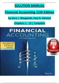 SOLUTION MANUAL Financial Accounting 11th Edition by Jerry J&period; Weygandt&comma; Paul D&period; Kimmel Chapters 1 - 13 &vert; Complete