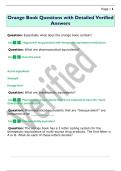 Orange Book Questions with Detailed Verified  Answers 