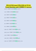 PELLETB Exam UPDATED ACTUAL   Exam Questions and CORRECT Answers