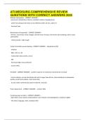 ATI MEDSURG COMPREHENSIVE REVIEW QUESTIONS WITH CORRECT ANSWERS 2025