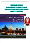SOLUTION MANUAL  Modern Advanced Accounting In Canada&comma; 10th Edition By Darrell Herauf&comma; Chima Mbagwu&comma; Chapters 1 - 12&comma; Complete