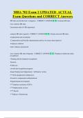 MHA 702 Exam 2 UPDATED  ACTUAL  Exam Questions and CORRECT Answers 