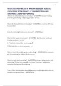 MAR 3023 FSU EXAM 1 BRADY NEWEST ACTUAL 2025&sol;2026 WITH COMPLETE QUESTIONS AND ANSWERS &period;VERIFIED&sol;GRADED