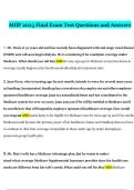 AHIP 2023 Final Exam &ndash; Test Questions and Answers &vert;&vert; 2025