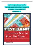Test Bank for Journey Across the Life Span&colon; Human Development and Health Promotion 6th Edition Polan &vert; Complete Chapters 1-14 &vert; Includes Rationales&excl;&excl;