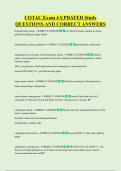 COTAC Exam 4 UPDATED Study  QUESTIONS AND CORRECT ANSWERS