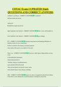 COTAC Exam 2 UPDATED Study  QUESTIONS AND CORRECT ANSWERS