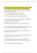 Chick-fil-A Certified Trainer Knowledge Test Exam &vert;Questions &lpar;Latest Version&rpar; With Correct Answers &vert;Already A&plus; Graded&lpar;100&percnt; Pass&rpar;
