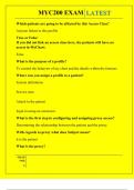 MYC200 EXAM QUESTIONS AND ANSWERS 2025