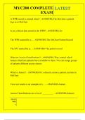 MYC200 COMPLETE EXAM QUESTIONS AND ANSWERS 2025