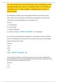 MT AMT PRACTICE EXAM QUESTIONS AND ANSWERS LATEST DOWNLOADED 2025&sol;2026 A COMPLETE BEST SOLUTION ALL ANSWERS GET IT 100&percnt; CORRECT VERIFIED BEST RATED A&plus; FOR SUCCESS