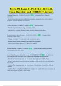 Psych 350 Exam 2 UPDATED  ACTUAL  Exam Questions and CORRECT Answers 