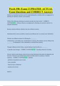 Psych 350&colon; Exam 2 UPDATED  ACTUAL  Exam Questions and CORRECT Answers 