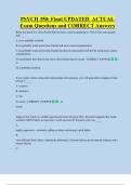 PSYCH 350&colon; Final UPDATED  ACTUAL   Exam Questions and CORRECT Answers 