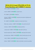 HOAG ECG Exam UPDATED ACTUAL  Exam Questions and CORRECT Answers