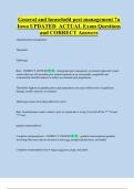General and household pest management 7a  Iowa UPDATED  ACTUAL Exam Questions  and CORRECT Answers 