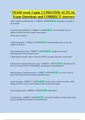 NU643 week 3 quiz 2 UPDATED ACTUAL  Exam Questions and CORRECT Answers 