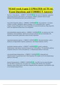 NU643 week 4 quiz 2 UPDATED ACTUAL  Exam Questions and CORRECT Answers 