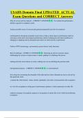 USAHS   Bundled Exam Questions WITH  CORRECT Answers