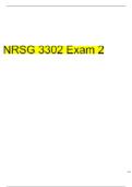 NRSG 3302 EXAM 2 QUESTIONS & ANSWERS