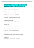 ENC1102 Final Exam Question and answers 100&percnt; correct 2025&sol;2026