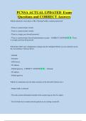 PCNSA ACTUAL UPDATED  Exam  Questions and CORRECT Answers