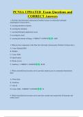 PCNSA UPDATED  Exam Questions and  CORRECT Answers