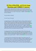 PCNSA UPDATED   ACTUAL Exam  Questions and CORRECT Answers 