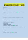 PCNSA Domain 1 UPDATED   ACTUAL  Exam Questions and CORRECT Answers 