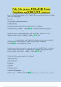 Palo Alto quizzes UPDATED  Exam  Questions and CORRECT Answers 