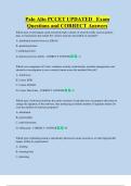 Palo Alto PCCET UPDATED   Exam  Questions and CORRECT Answers 