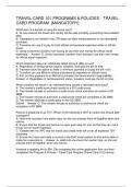 TRAVEL CARD 101 PROGRAMS & POLICIES - TRAVEL CARD PROGRAM -MANDATORY