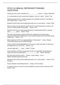 GTCC CH ANNUAL REFRESHER TRAINING QUESTIONS