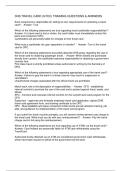 DHS TRAVEL CARD &lpar;GTCC&rpar; TRAINING QUESTIONS & ANSWERS