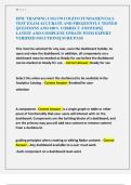 EPIC TRAINING COG170 COGITO FUNDAMENTALS  TEST EXAM ACCURATE AND FREQUENTLY TESTED  QUESTIONS AND 100&percnt; CORRECT ANSWERS&vert;&vert;  LATEST AND COMPLETE UPDATE WITH EXPERT  VERIFIED SOLUTIONS&vert;&vert; SURE PASS