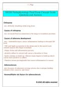 NR283 Pathophysiology Final Exam Concept Guide  Questions and Answers 