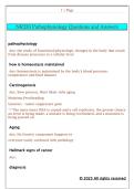 NR283 Pathophysiology Questions and Answers