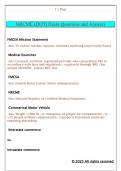 NRCME &lpar;DOT&rpar; Exam Questions and Answers