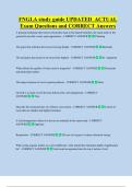 FNGLA Bundled Exam Questions WITH  CORRECT Answers