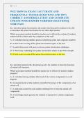 WGU D659 OA EXAM 1 ACCURATE AND  FREQUENTLY TESTED QUESTIONS AND 100&percnt;  CORRECT ANSWERS&vert;&vert; LATEST AND COMPLETE  UPDATE WITH EXPERT VERIFIED SOLUTIONS&vert;&vert;  SURE PASS 