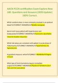 AACN PCCN certification Exam Explore New 180  Questions and Answers&vert;2025 Update&vert; 100&percnt; Correct&period;