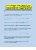 Mobile Crane   Bundled Exam Questions WITH  CORRECT Answers