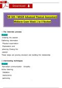 NR 509 &sol; NR509 Advanced Physical Assessment Midterm Exam Week 1 to 4 Review