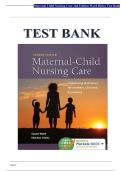 Maternal Child Nursing Care &ndash; Ward & Hisley 2nd Edition &vert; Complete Test Bank &vert; All Chapters